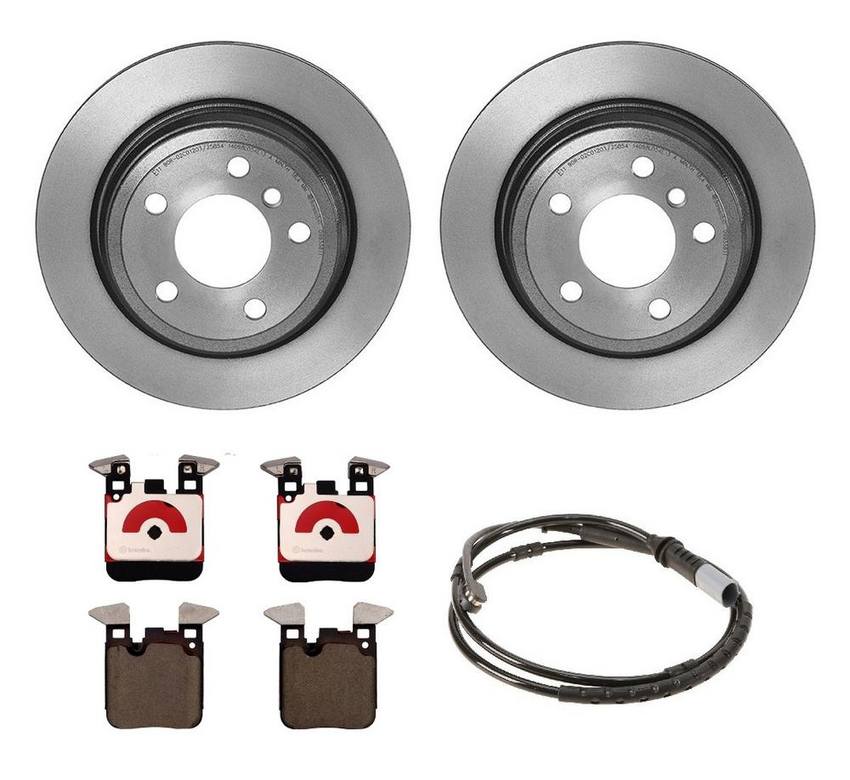 BMW Brembo Brake Kit Pads and Rotors Rear (300mm) (Ceramic) 34356792292 Brembo 1536039KIT